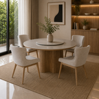 Solara Dining Set (1 Table + 4 Chair) by Wood Haven