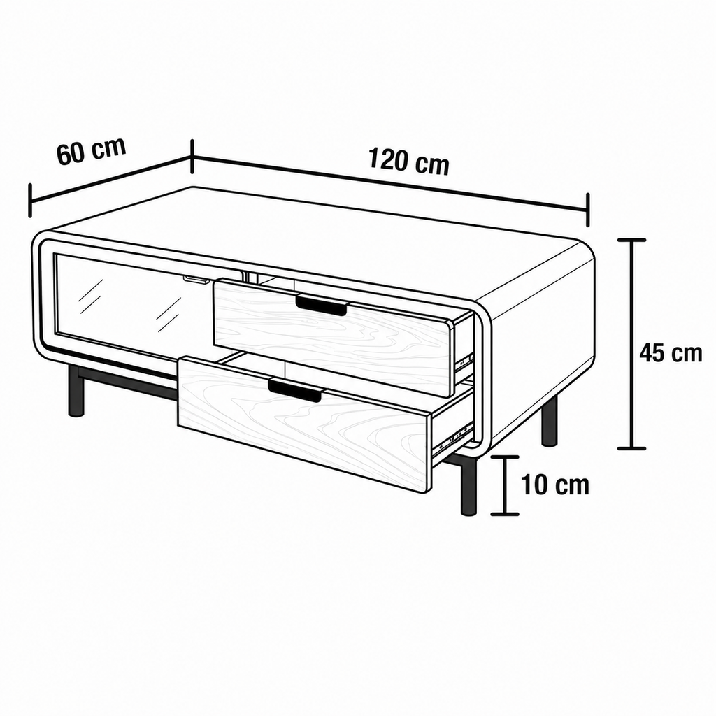 Linea Coffee Table by Wood Haven