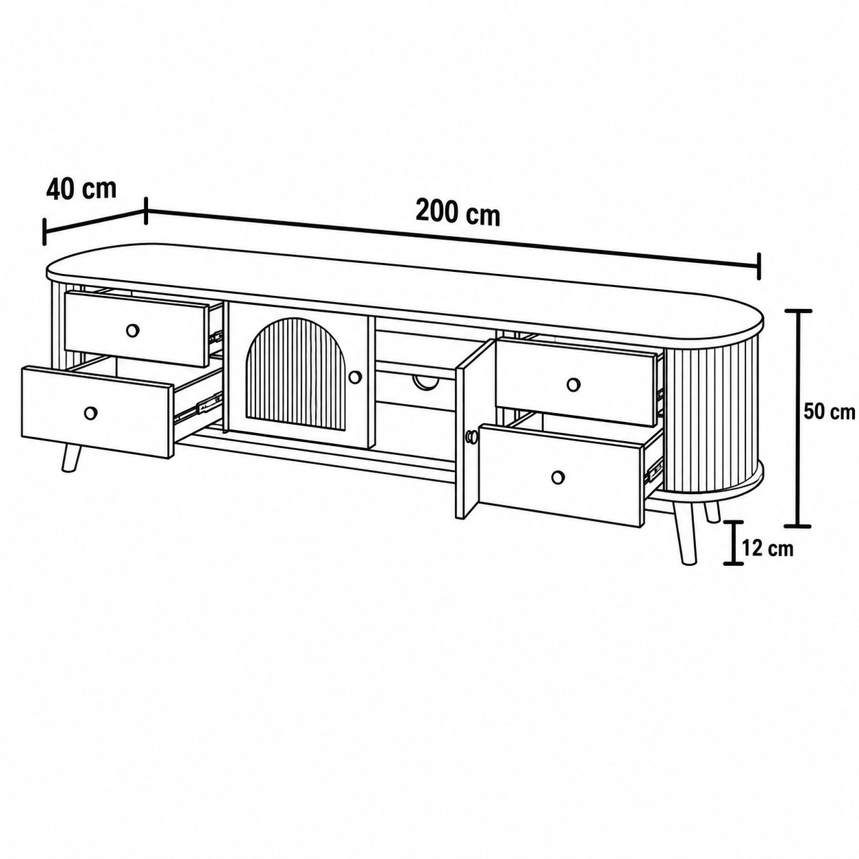 Aurelia TV Cabinet by Wood Haven