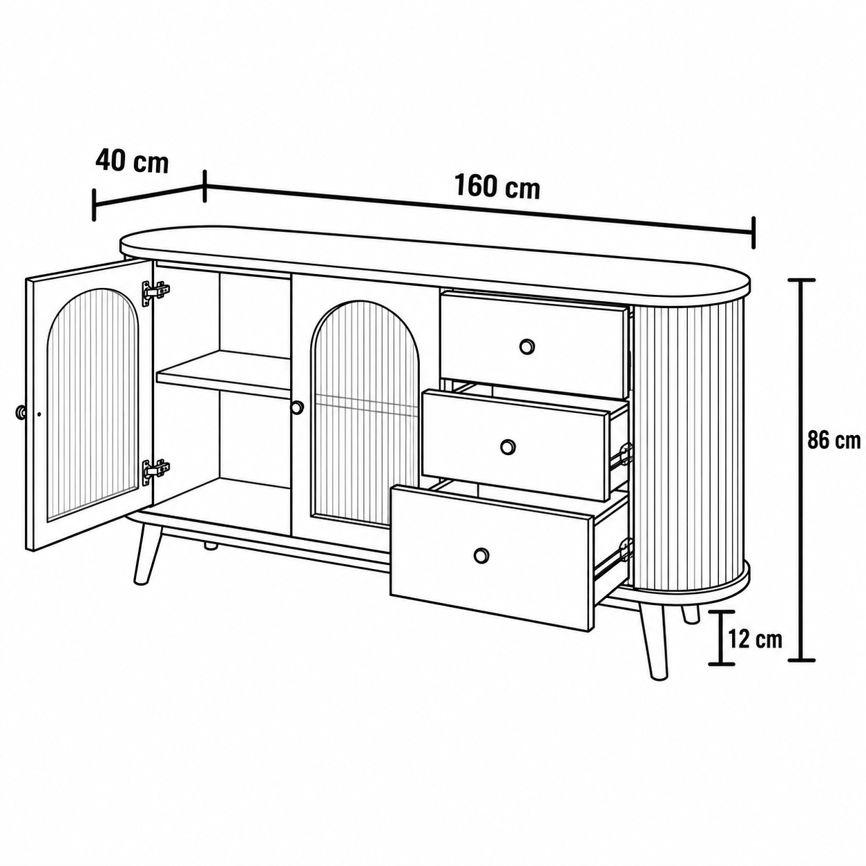 Aurelia Console by Wood Haven