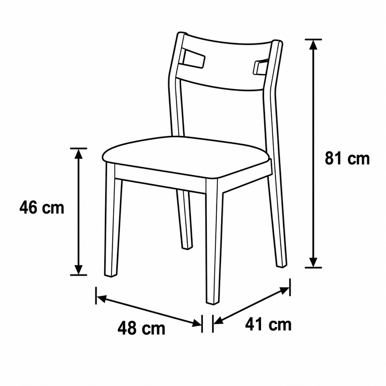 Rosa Dining Chair by Wood Haven