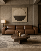 Camile Leather Recliner Sofa