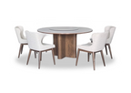 Celine Dining Set (1 Table + 4 Chair) by Wood Haven