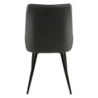 Black chair with a white background