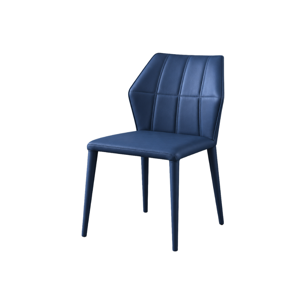 Blue chair on a white background