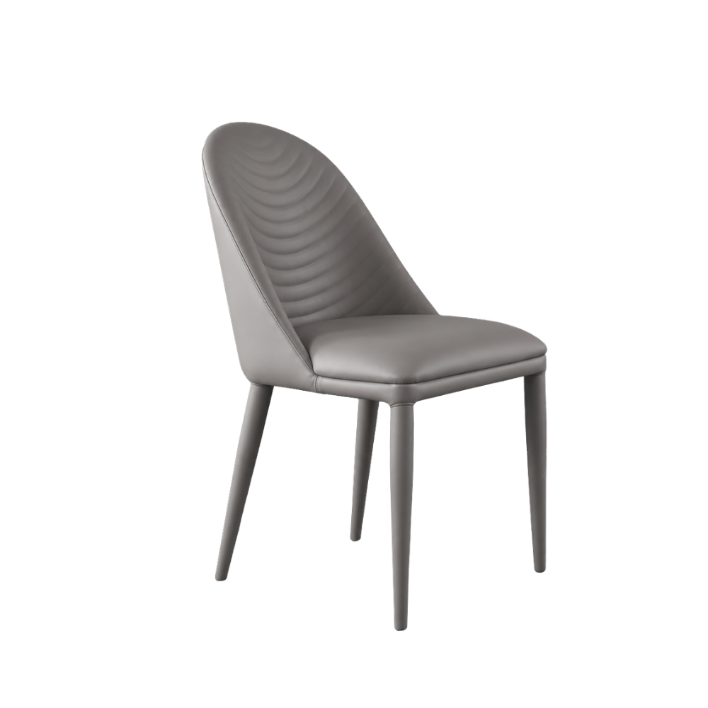 Gray chair on a white background